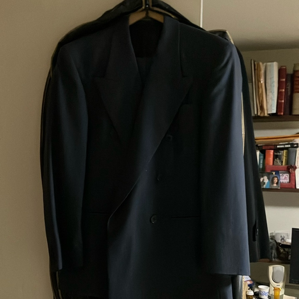 Classic Navy Double-Breasted Blazer